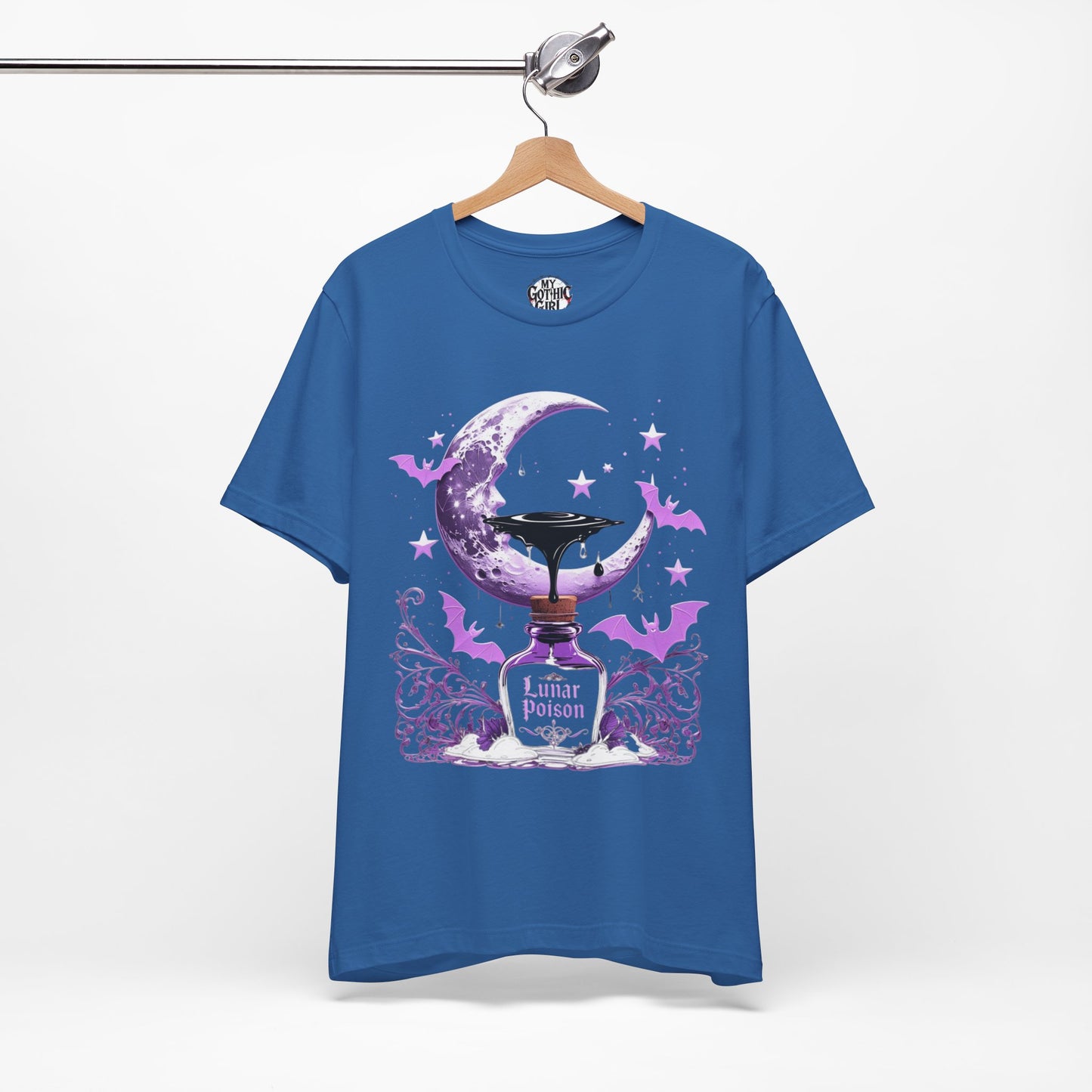 “Lunar Poison” — Celestial Alchemy Gothic Graphic T-Shirt – Alt Aesthetic Poetic Goth Street-wear