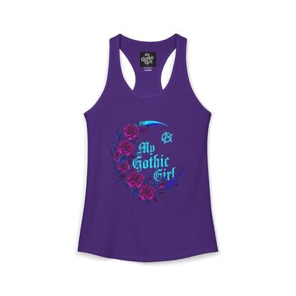 My Gothic Girl Celestial Lunar Garden Gothic Racerback Tee