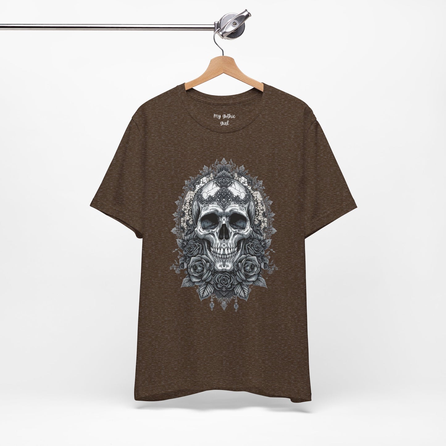 Gothic Skull Elegance T-Shirt