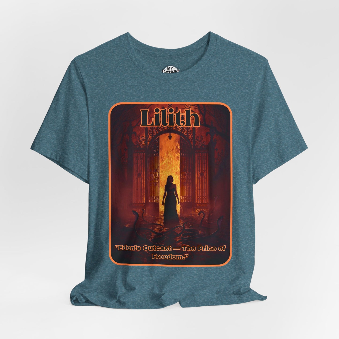 “Lilith  —  Eden’s Outcast, The Price of Freedom.” Graphic T-Shirt – Alt Aesthetic Poetic Goth Street-wear