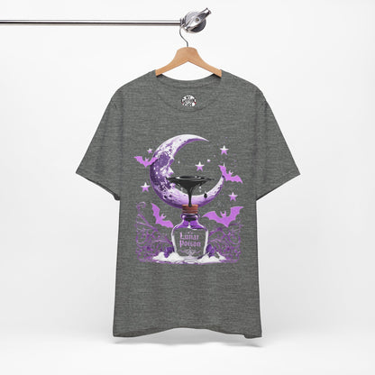 “Lunar Poison” — Celestial Alchemy Gothic Graphic T-Shirt – Alt Aesthetic Poetic Goth Street-wear