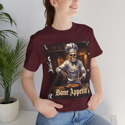 My Gothic Girl "Bone Appetite" Graphic T-Shirt Unisex Gothic Dark Fashion Casual Wear