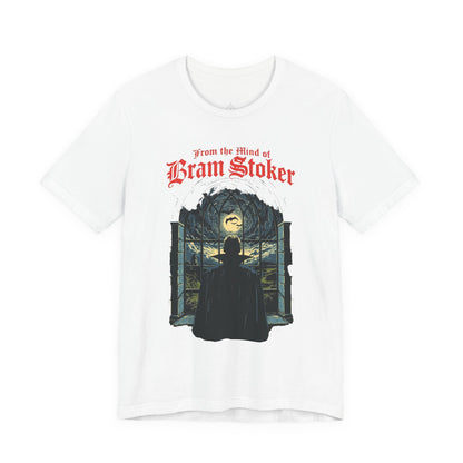 "From The Mind Of Bram Stoker" Gothic Literary Horror T-Shirt