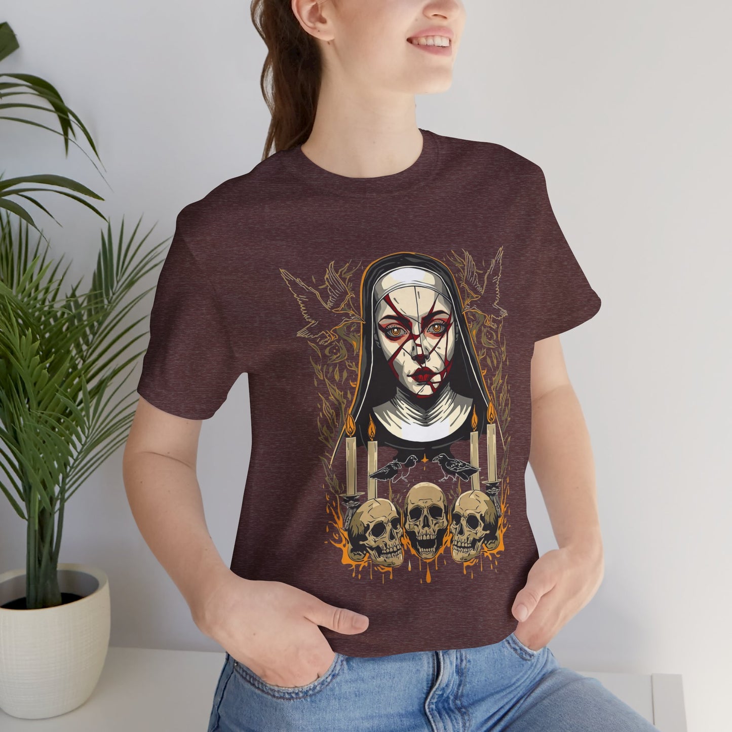 Nocturne Nun Gothic Pop Art T-Shirt