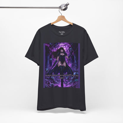 Dark Sorceress Graphic Tee — "A dark desire now sets forth into the night"