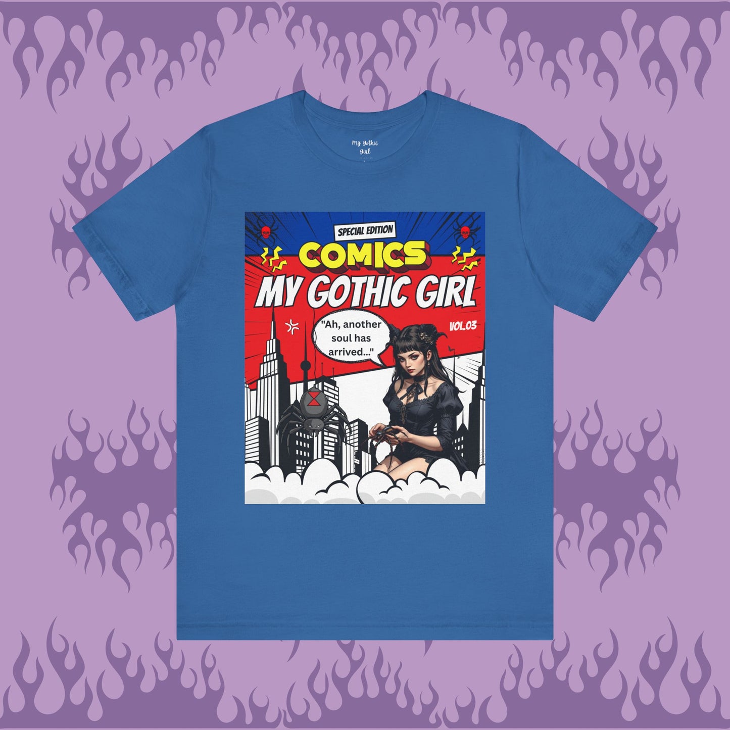 My Gothic Girl Comic Book Graphic Tee – Whimsy Goth Streetwear, Dark Poetry Fashion, Alt Aesthetic Apparel