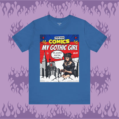 My Gothic Girl Comic Book Graphic Tee – Whimsy Goth Streetwear, Dark Poetry Fashion, Alt Aesthetic Apparel