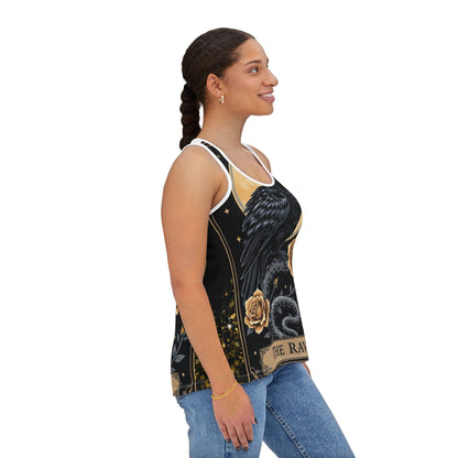 The Raven Tarot Card Women's Tank Top — Gothic Mystic AOP
