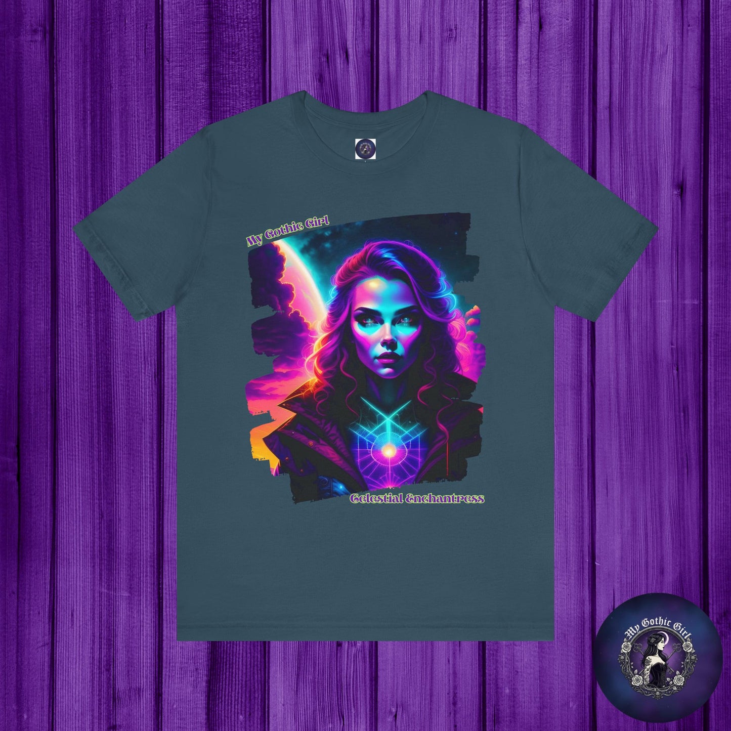 Celestial Enchantress Poetic Goth Graphic Tee – My Gothic Girl