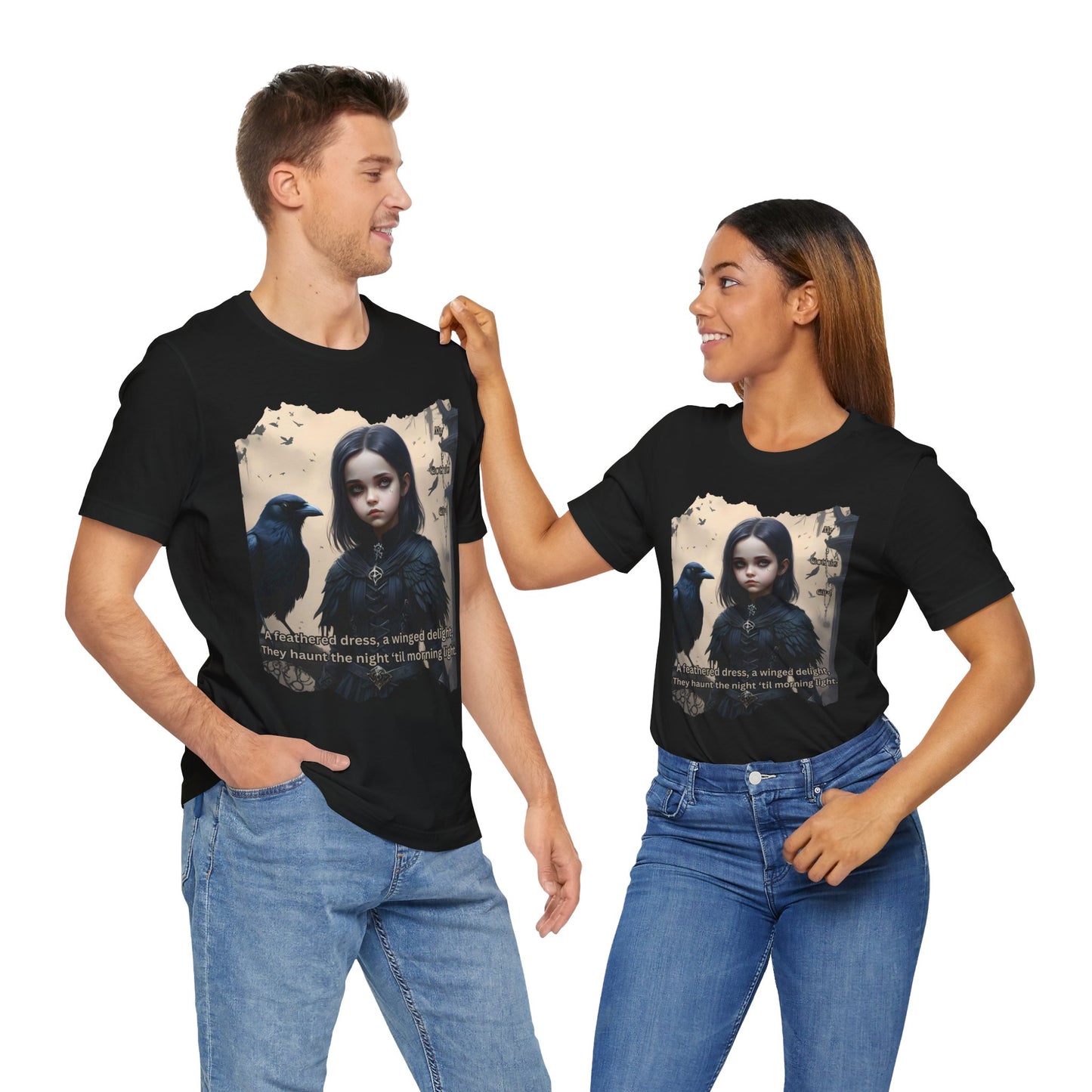 My Gothic Girl T-Shirt "Black Raven"  Whimsy Goth, Goth Fashion, Poetic Gothic Street Wear