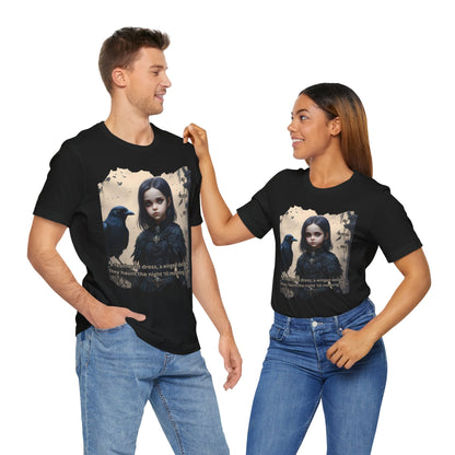 My Gothic Girl T-Shirt "Black Raven"  Whimsy Goth, Goth Fashion, Poetic Gothic Street Wear