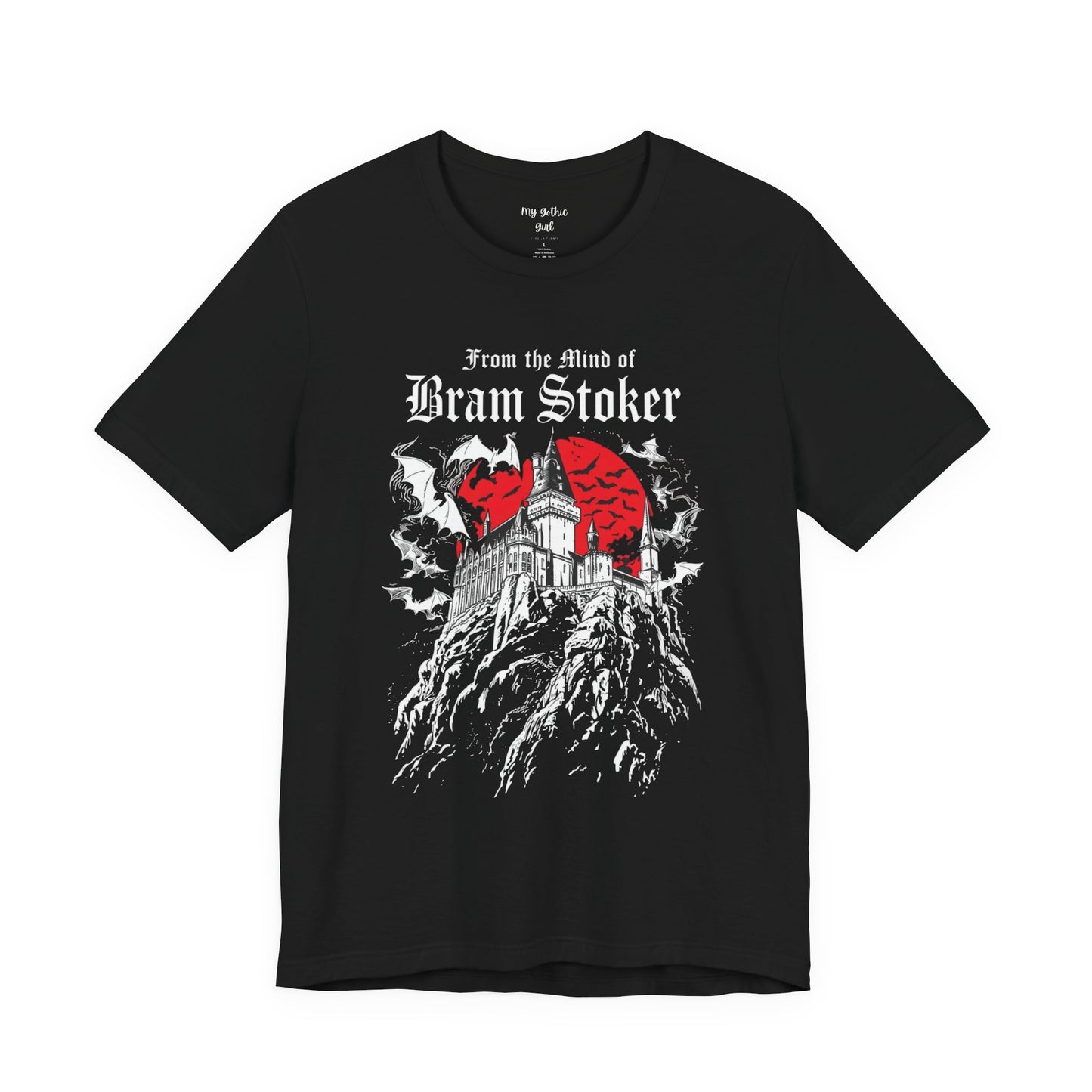 "From The Mind Of Bram Stoker" Gothic Literary Horror T-Shirt