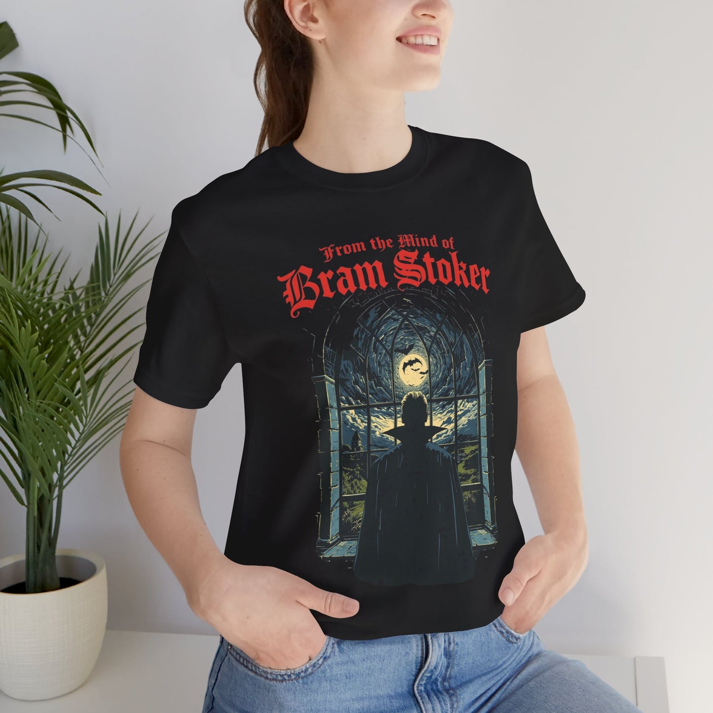 "From The Mind Of Bram Stoker" Gothic Literary Horror T-Shirt