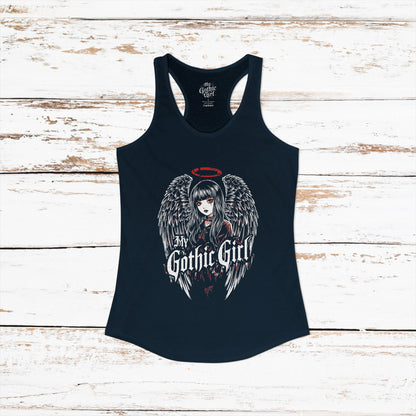 My Gothic Girl Fallen Angel — Women's Racerback Tank Top