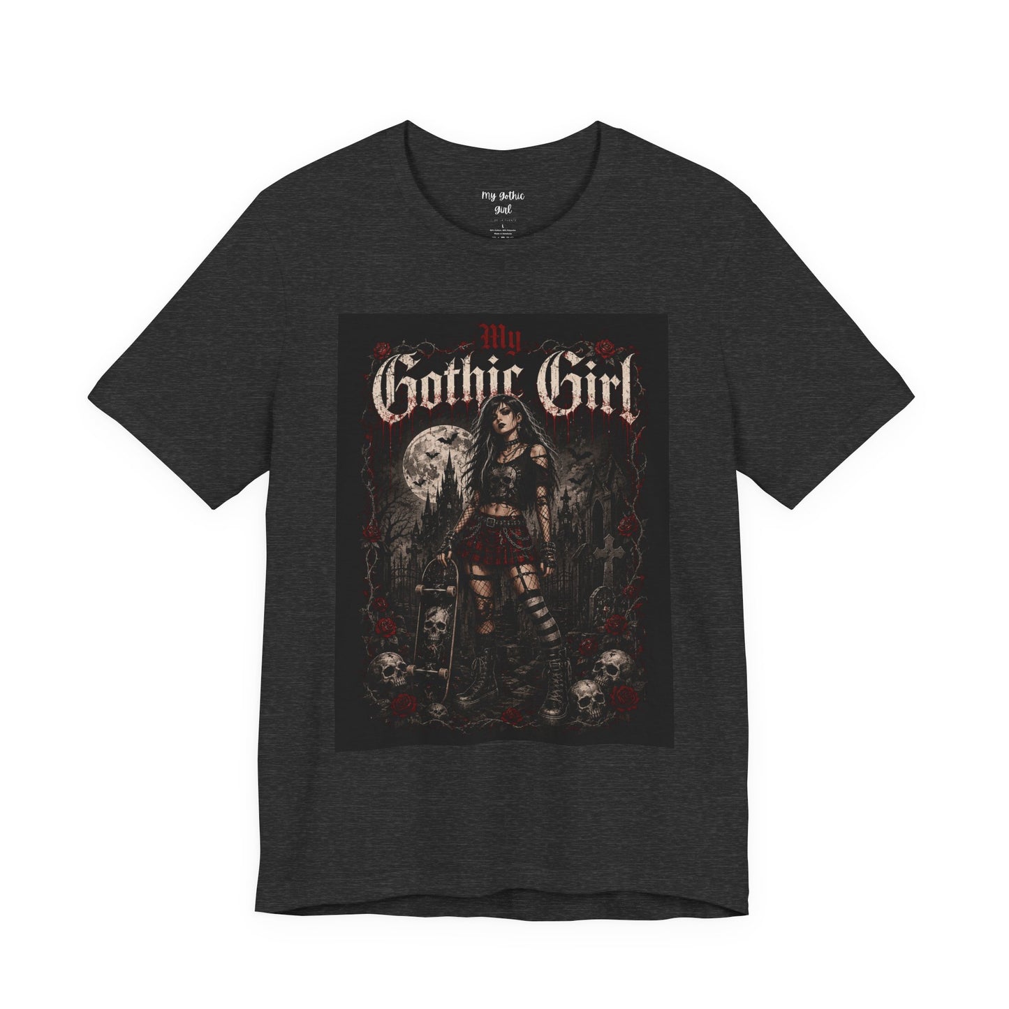 My Gothic Girl - Skater Girl Short Sleeve T Shirt