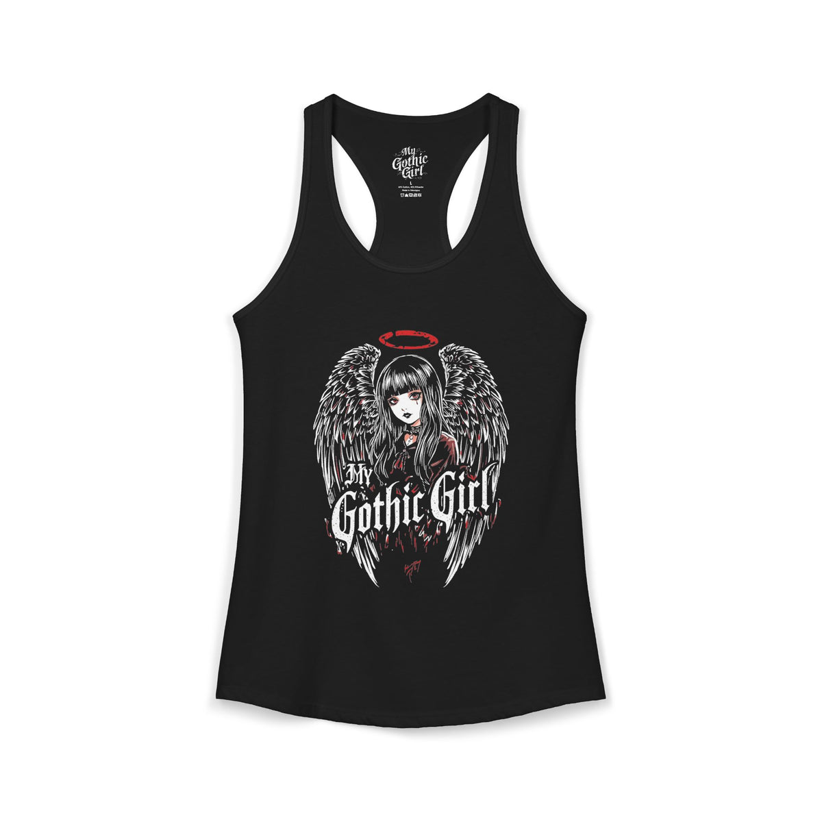 Copy of My Gothic Girl Fallen Angel — Women's Racerback Tank Top