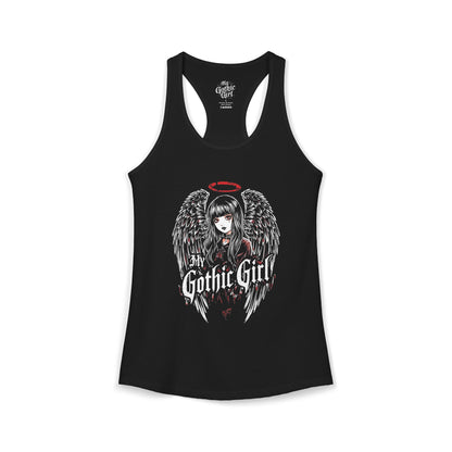 Copy of My Gothic Girl Fallen Angel — Women's Racerback Tank Top
