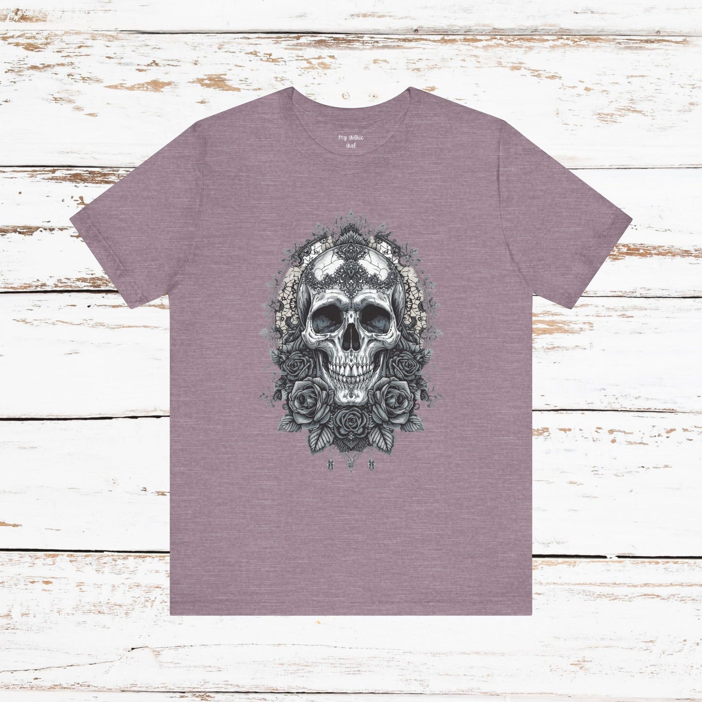 Gothic Skull Elegance T-Shirt