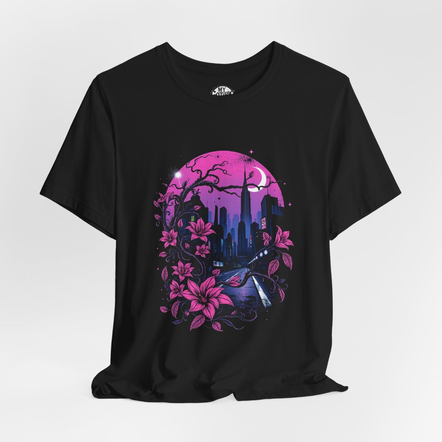 “Dark Bloom” — WhimsyGoth Floral Tee – Alt Aesthetic Poetic Goth Street-wear