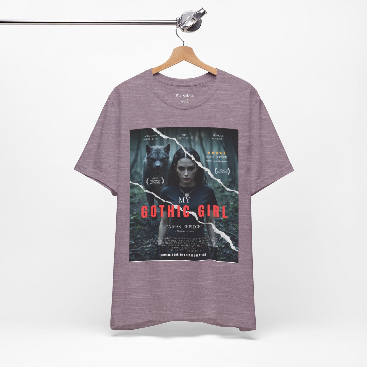 My Gothic Girl T-Shirt "Movie Poster" – Whimsy Goth Streetwear, Dark Poetry Fashion, Alt Aesthetic Apparel