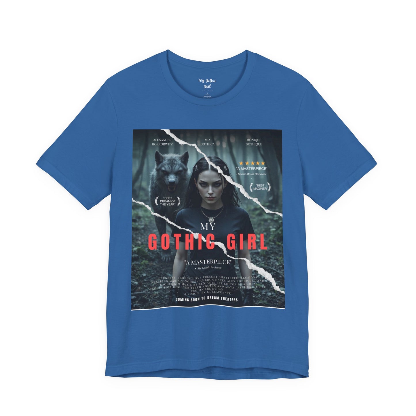 My Gothic Girl T-Shirt "Movie Poster" – Whimsy Goth Streetwear, Dark Poetry Fashion, Alt Aesthetic Apparel