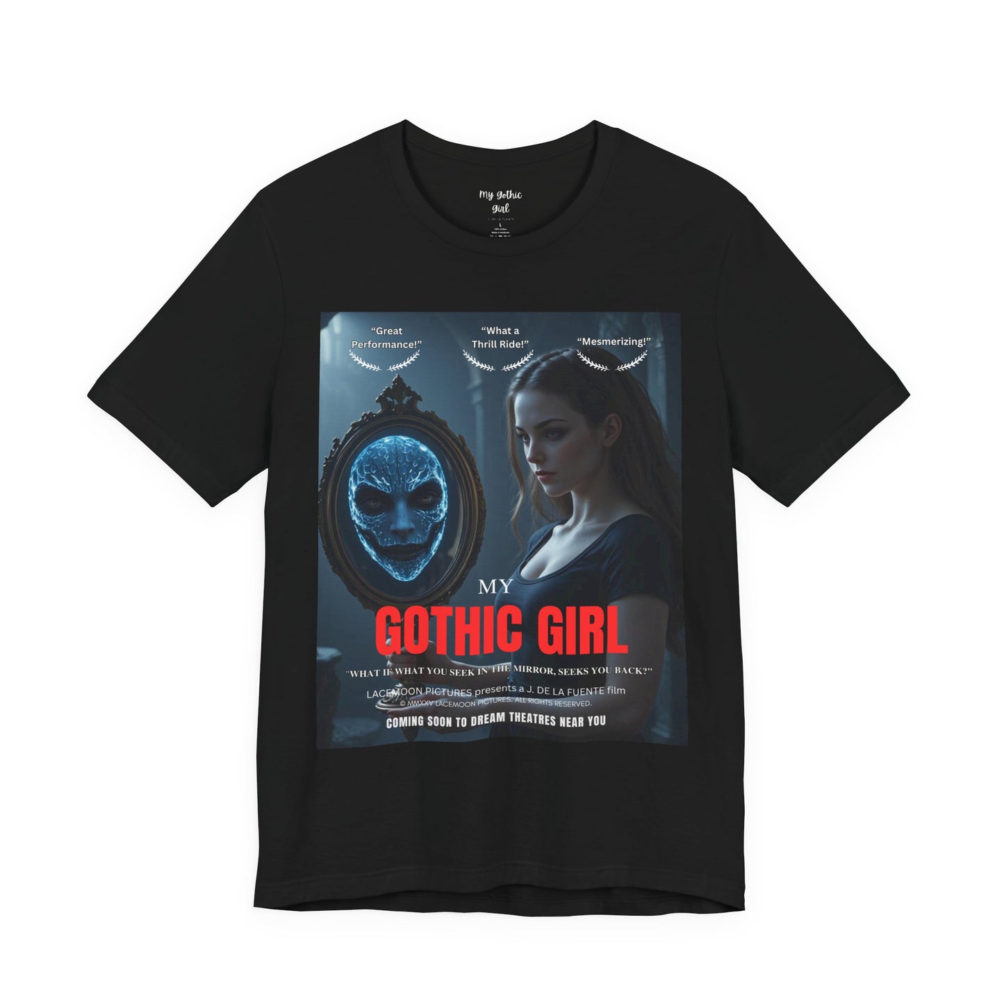 My Gothic Girl "Movie Poster" Graphic Tee – Gothic Streetwear, Whimsy Goth, Dark Poetry Alt Fashion