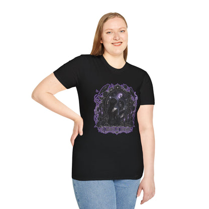 Gothic Mirror T-Shirt — "My Gothic Girl" Dark Violet Graphic Tee