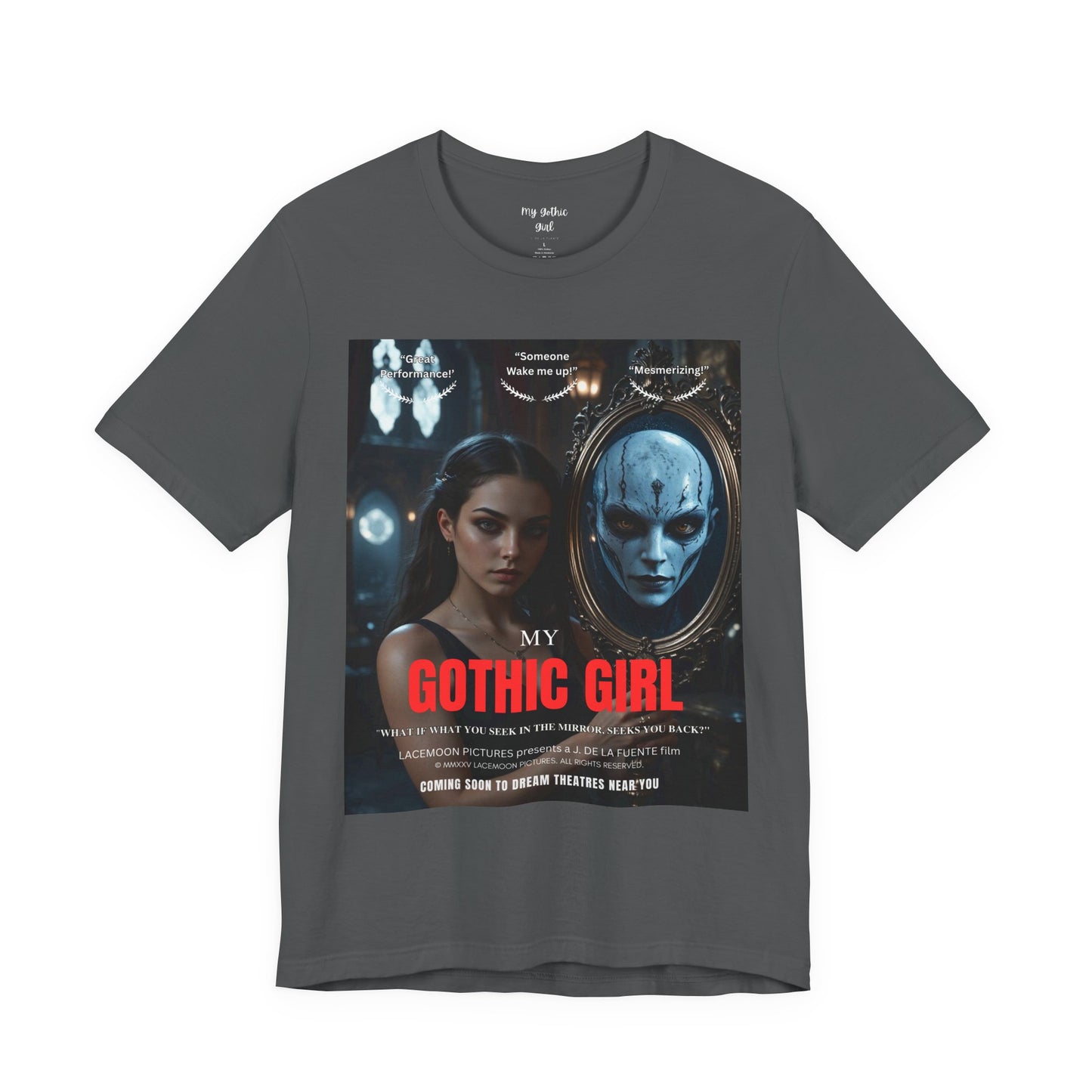 My Gothic Girl T-Shirt "Movie Poster" – Whimsy Goth Streetwear, Dark Poetry Fashion, Alt Aesthetic Apparel