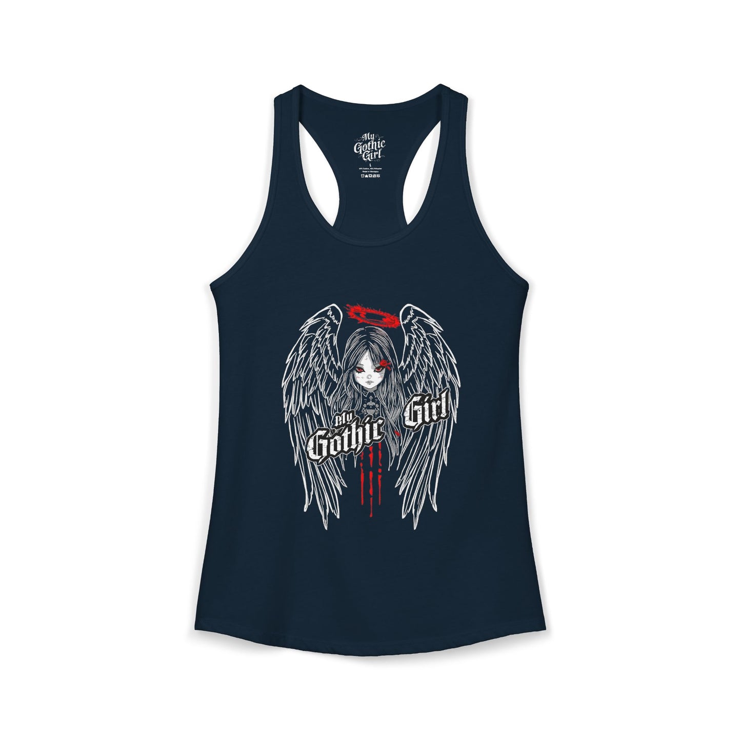 My Gothic Girl "Fallen Angel" — Women's Racer-back Tank Top
