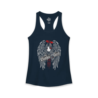 My Gothic Girl "Fallen Angel" — Women's Racer-back Tank Top
