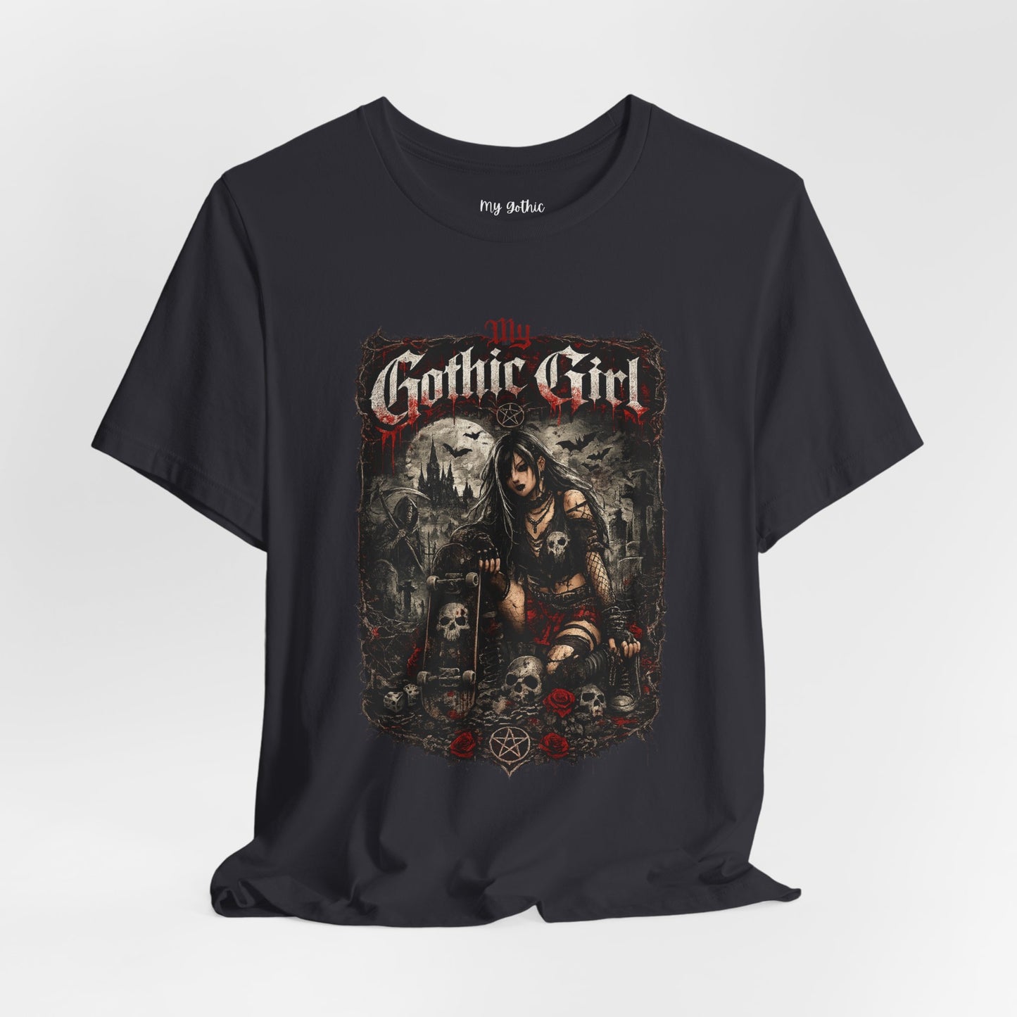 My Gothic Girl - Skater Girl Short Sleeve T Shirt