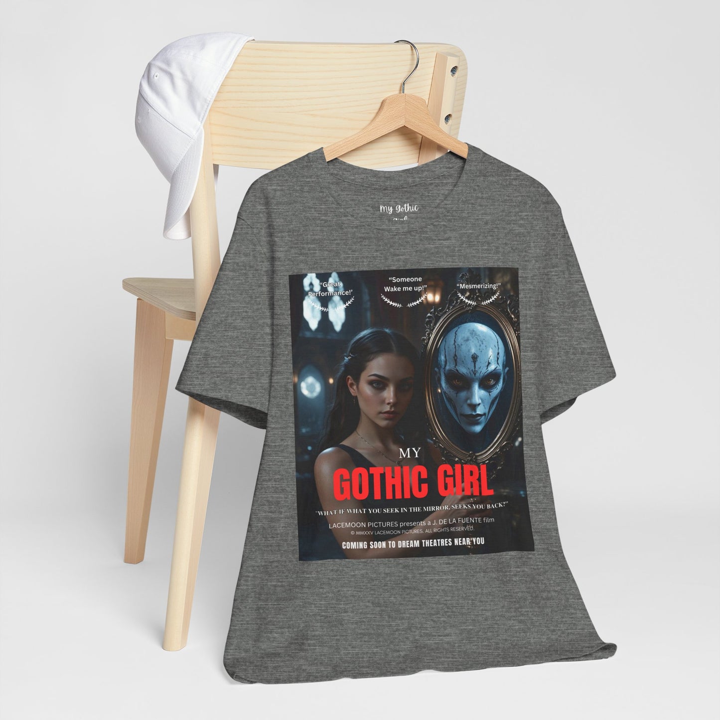 My Gothic Girl T-Shirt "Movie Poster" – Whimsy Goth Streetwear, Dark Poetry Fashion, Alt Aesthetic Apparel