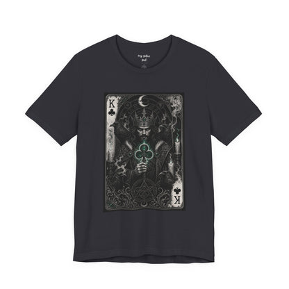 King of Clubs Playing Card T-Shirt — Gothic Card Deck Graphic Tee
