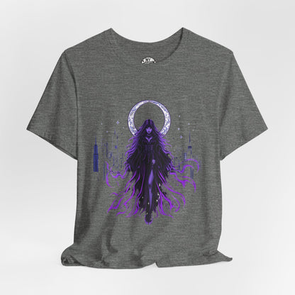 “Celestial Enchantress”  Gothic Graphic T-Shirt – Alt Aesthetic Poetic Goth Street-wear