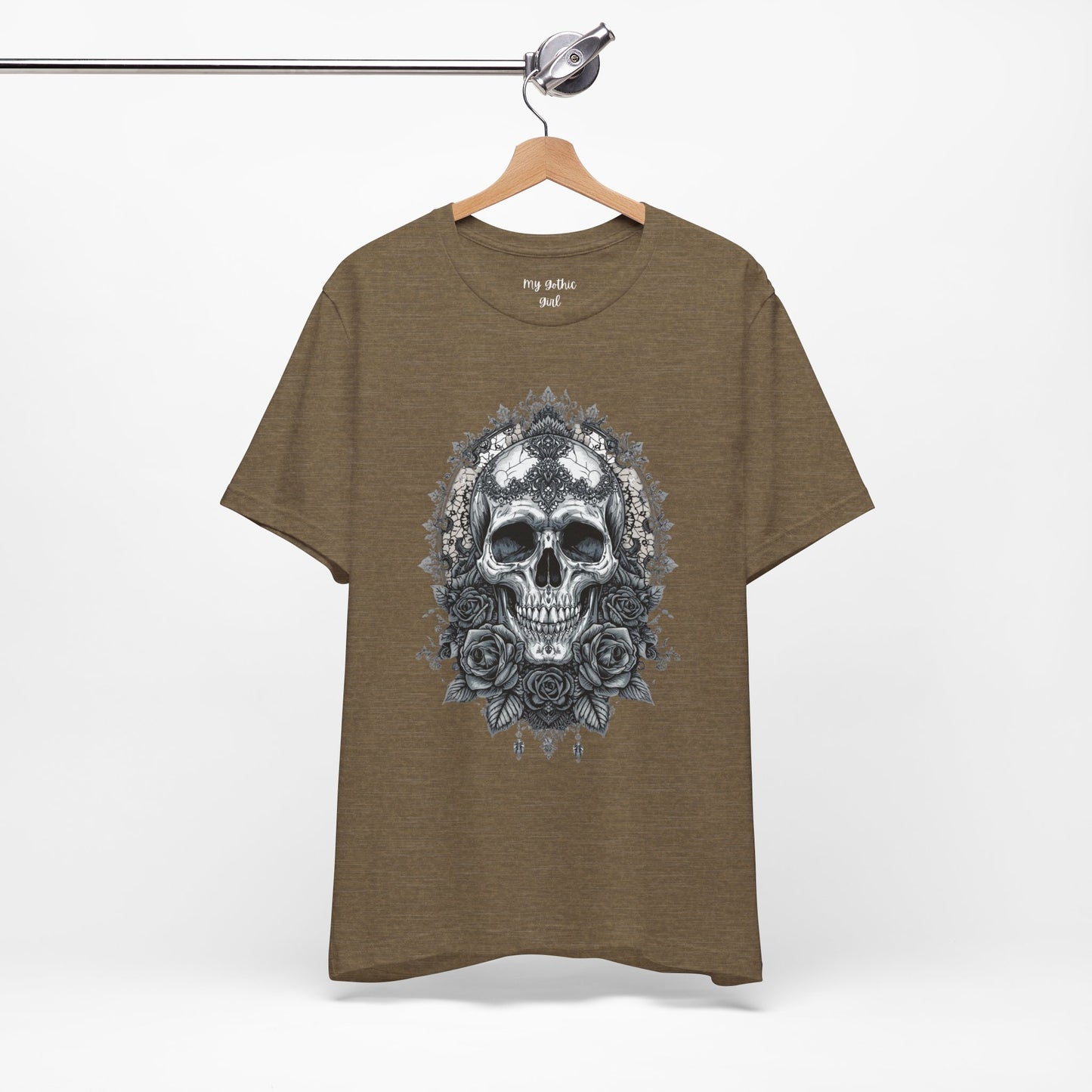 Gothic Skull Elegance T-Shirt