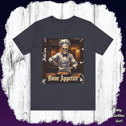 My Gothic Girl "Bone Appetite" Graphic T-Shirt Unisex Gothic Dark Fashion Casual Wear