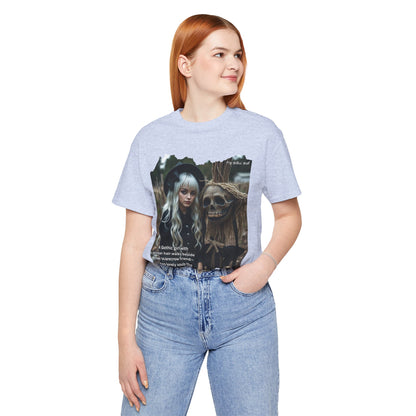 My Gothic Girl T-Shirt "Scarecrow Friend" – Whimsy Goth Streetwear, Dark Poetry Fashion, Alt Aesthetic Apparel