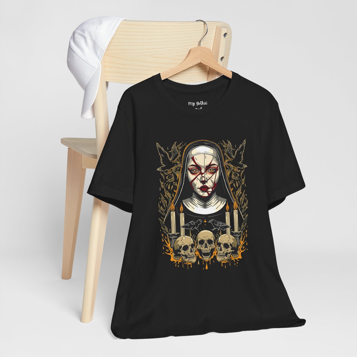 Nocturne Nun Gothic Pop Art T-Shirt