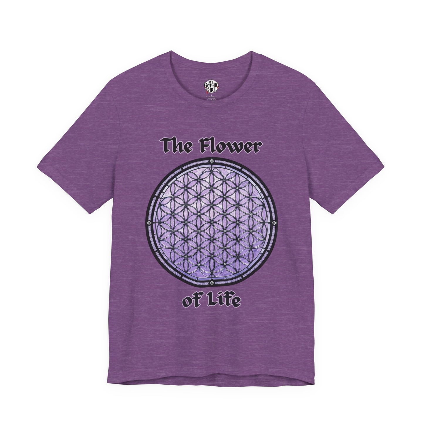 "The Flower of Life"  Gothic Graphic T-Shirt – Alt Aesthetic Poetic Goth Street-wear