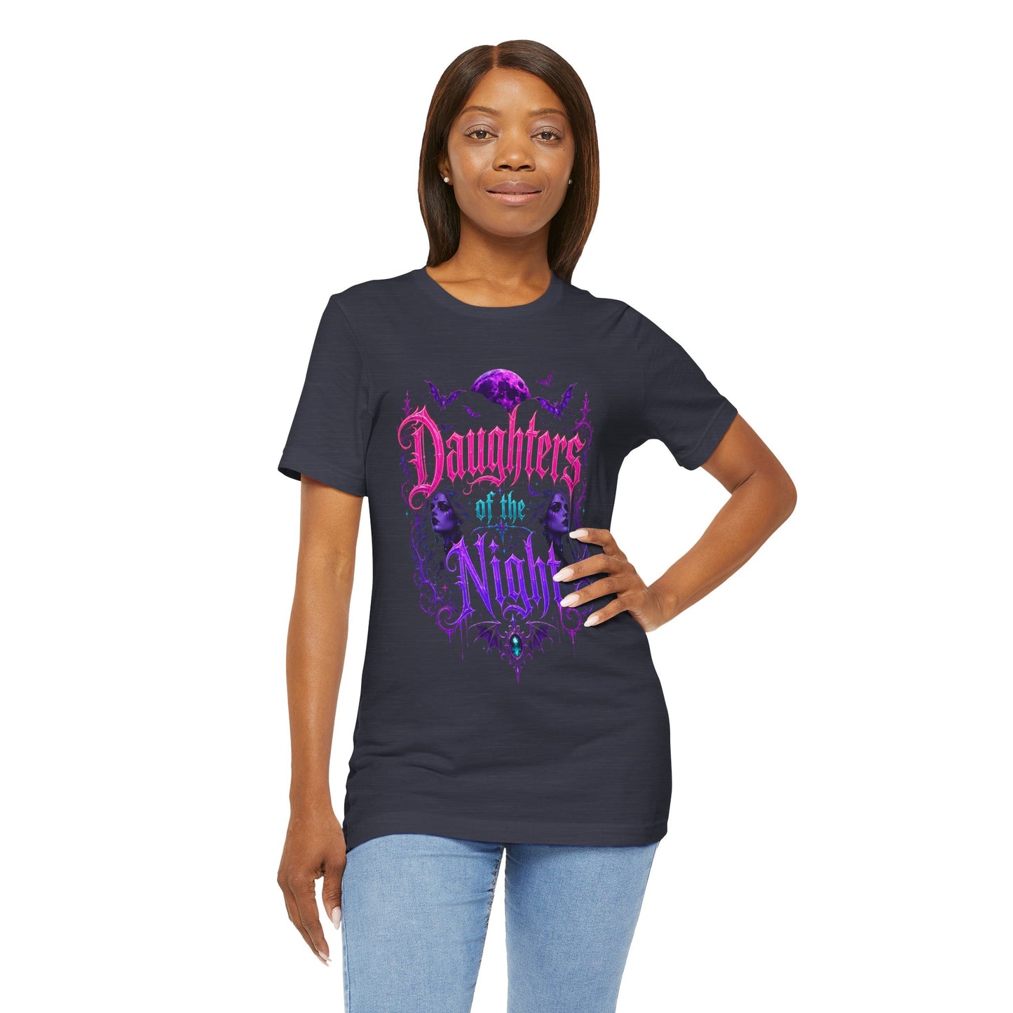Daughters of the Night Tee — Gothic Vampire Moon Graphic T-Shirt