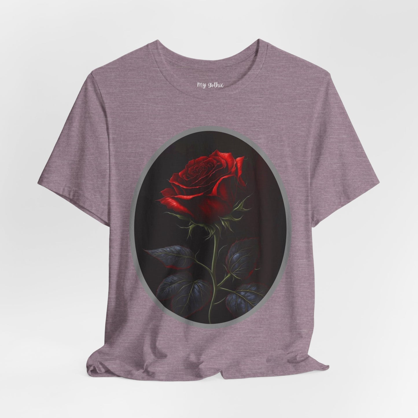 My Gothic Girl T-Shirts for Women & Men "Linda's Red Rose" Dark Aesthetic & Alternative Tees – My Gothic Girl