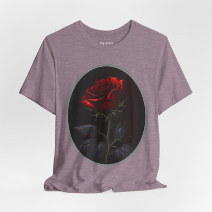 My Gothic Girl T-Shirts for Women & Men "Linda's Red Rose" Dark Aesthetic & Alternative Tees – My Gothic Girl