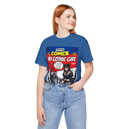 My Gothic Girl Comic Book Graphic Tee – Whimsy Goth Streetwear, Dark Poetry Fashion, Alt Aesthetic Apparel