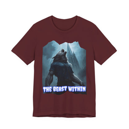 My Gothic Girl "The Beast Within" Graphic T-Shirt Unisex Gothic Dark Fashion Casual Wear