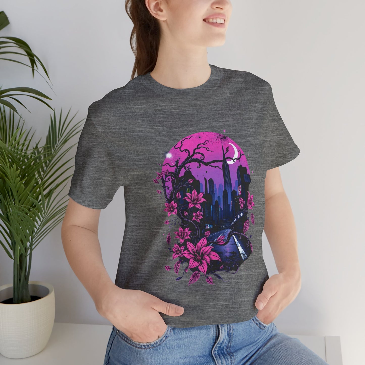 “Dark Bloom” — WhimsyGoth Floral Tee – Alt Aesthetic Poetic Goth Street-wear