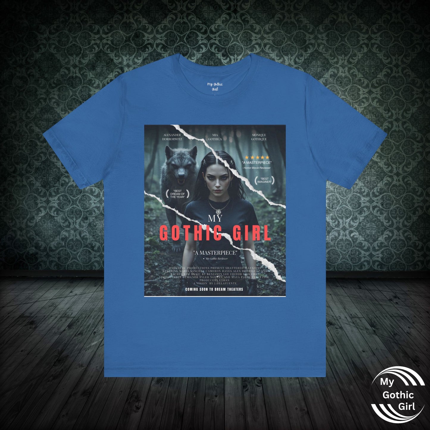 My Gothic Girl T-Shirt "Movie Poster" – Whimsy Goth Streetwear, Dark Poetry Fashion, Alt Aesthetic Apparel