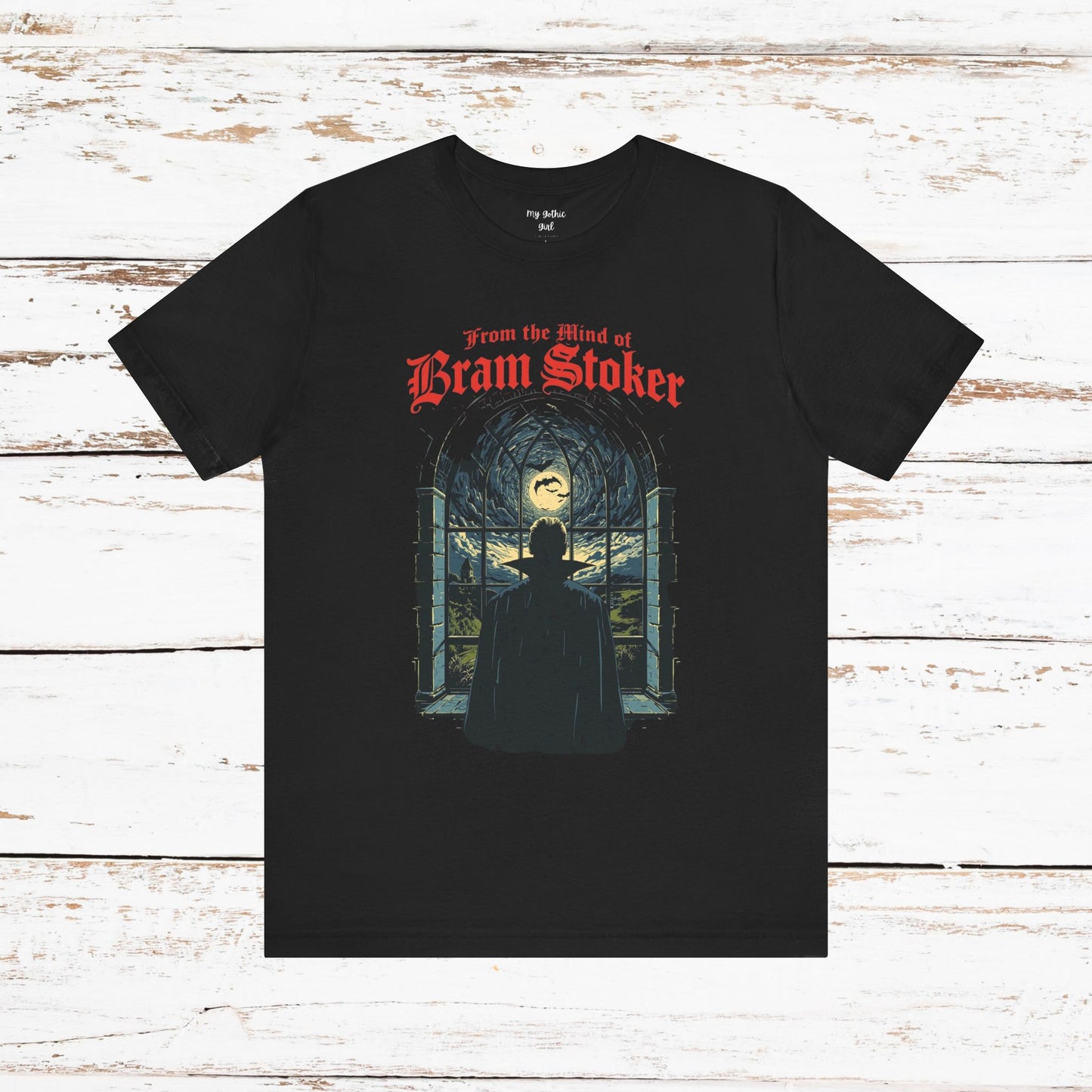 "From The Mind Of Bram Stoker" Gothic Literary Horror T-Shirt