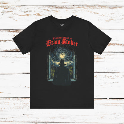 "From The Mind Of Bram Stoker" Gothic Literary Horror T-Shirt