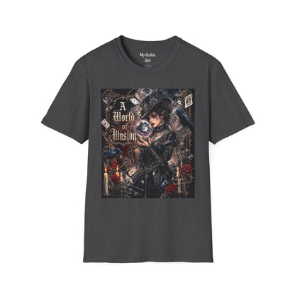 A World of Illusion T-Shirt — Gothic Fortune Teller Magic Tee