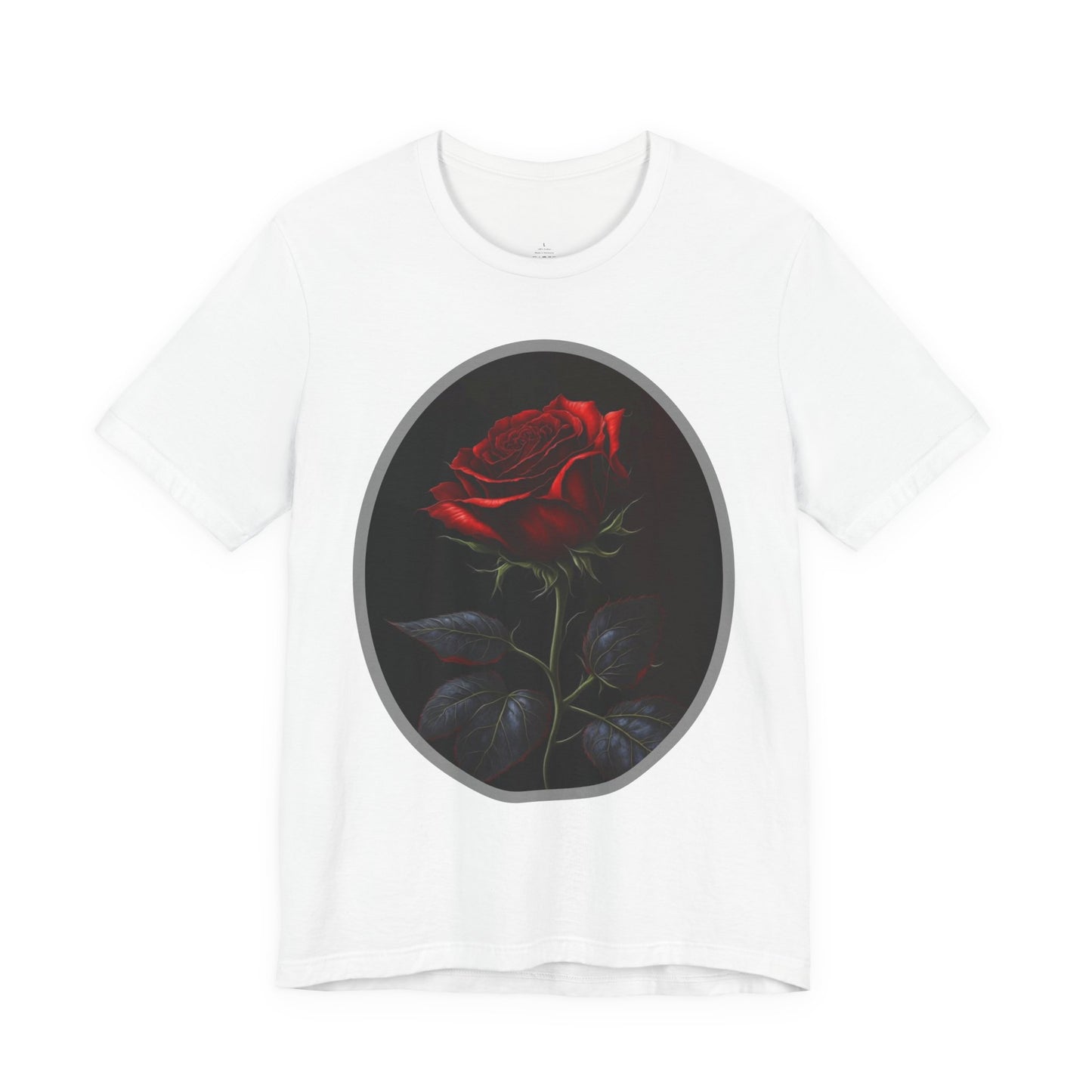 My Gothic Girl T-Shirts for Women & Men "Linda's Red Rose" Dark Aesthetic & Alternative Tees – My Gothic Girl